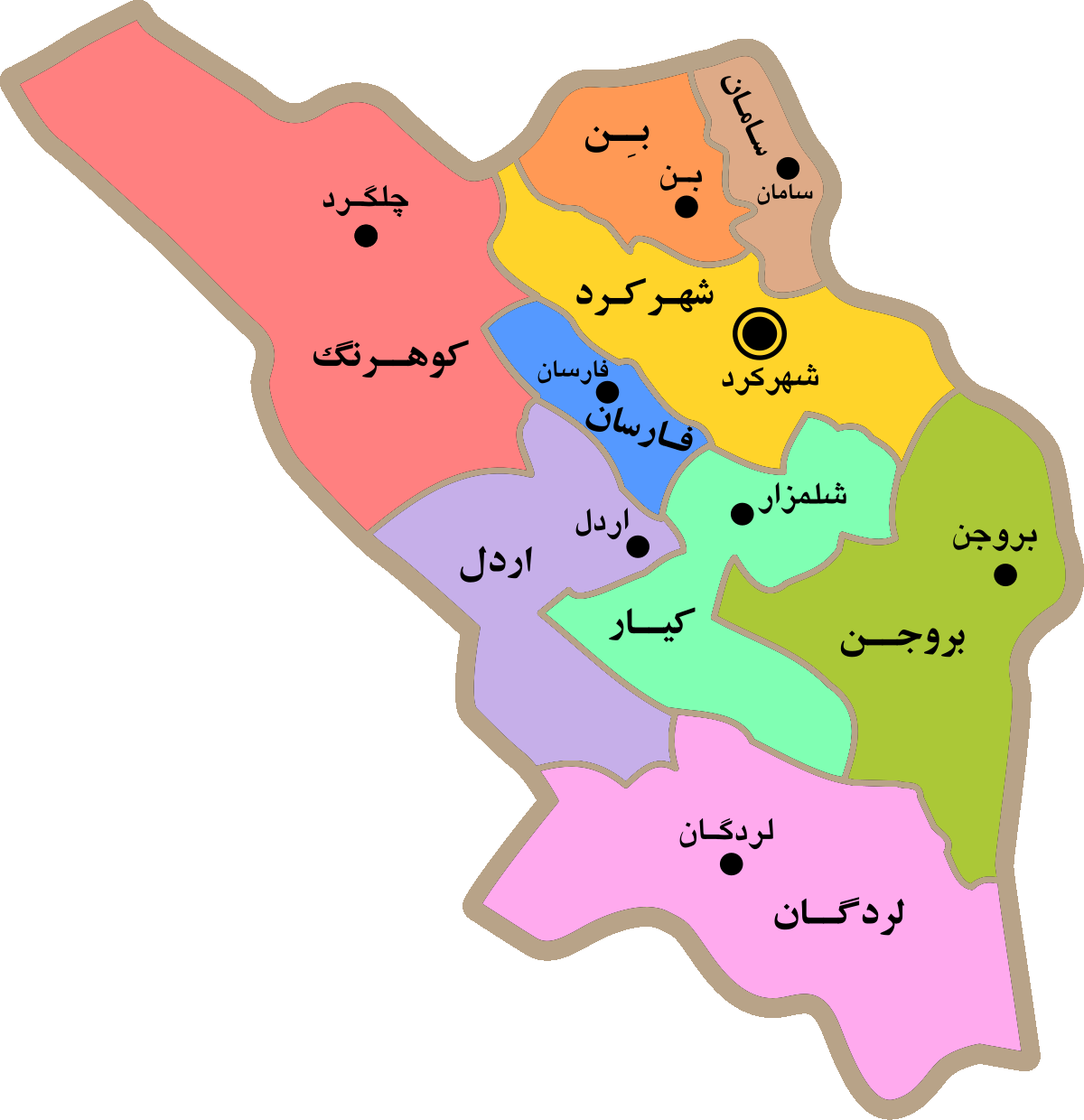 اطلاعات سفر به استان چهارمحال بختیاری 