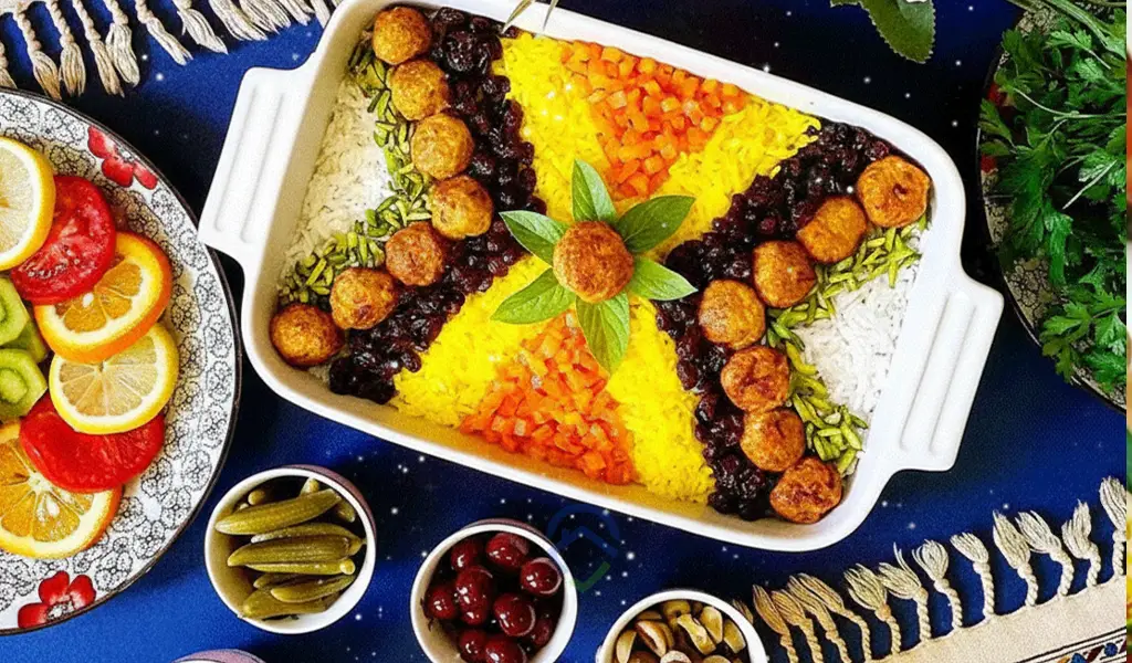 غذاهای محلی شیراز هویج پلو شیرازی