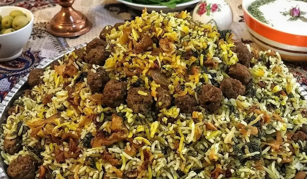 غذاهای محلی شیراز کلم پلو