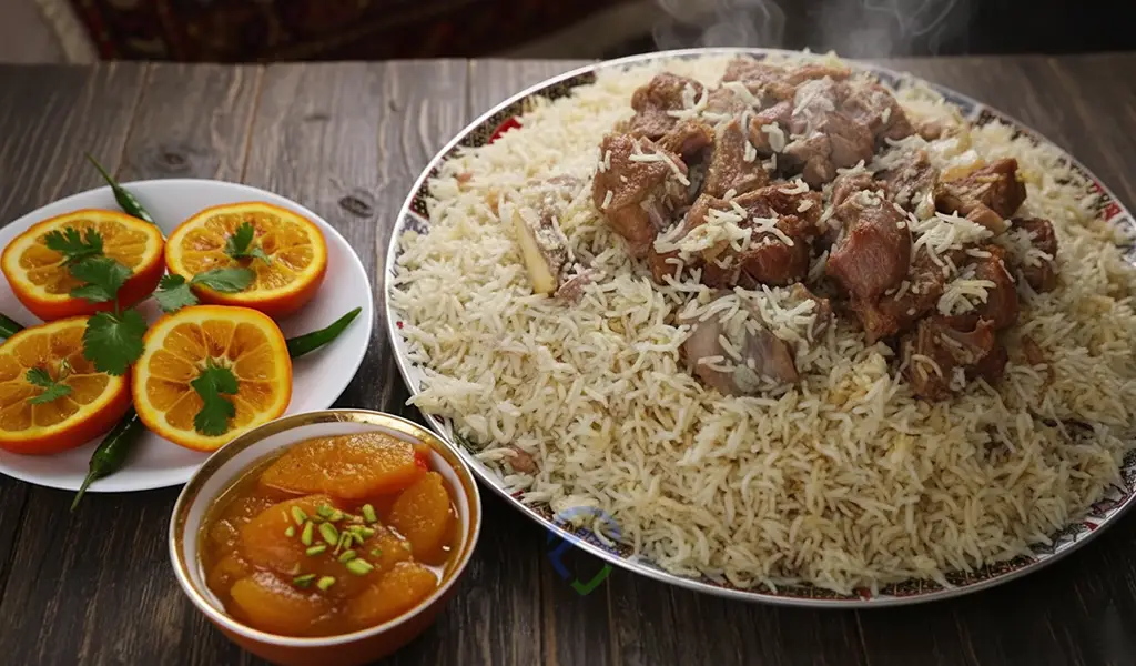 غذاهای محلی شیراز یخنی پلو شیرازی