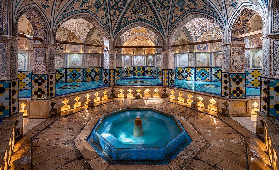 حمام سلطان امیر احمد، شاهکاری هنری در کاشان