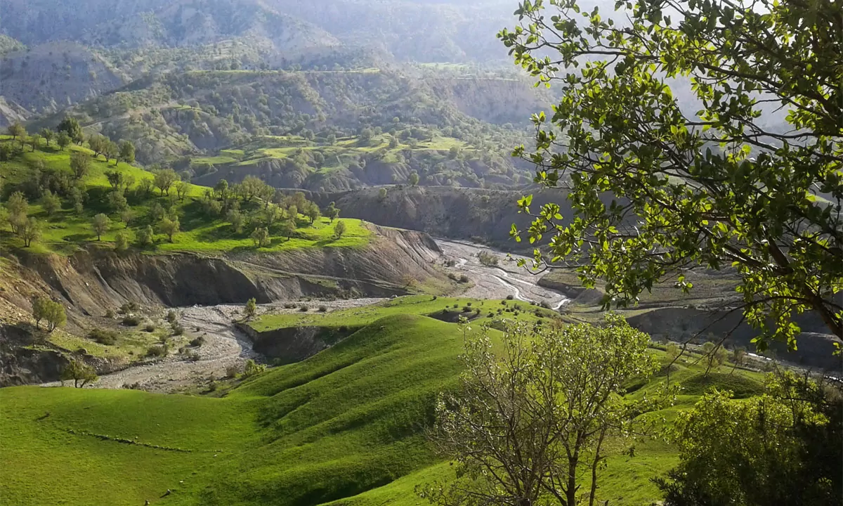 منظره ای زیبا از منطقه ششدار ایلام 
