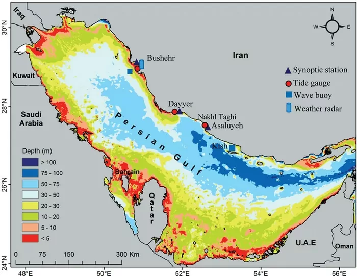 سفربازی - موقعیت جغرافیایی خلیج فارس